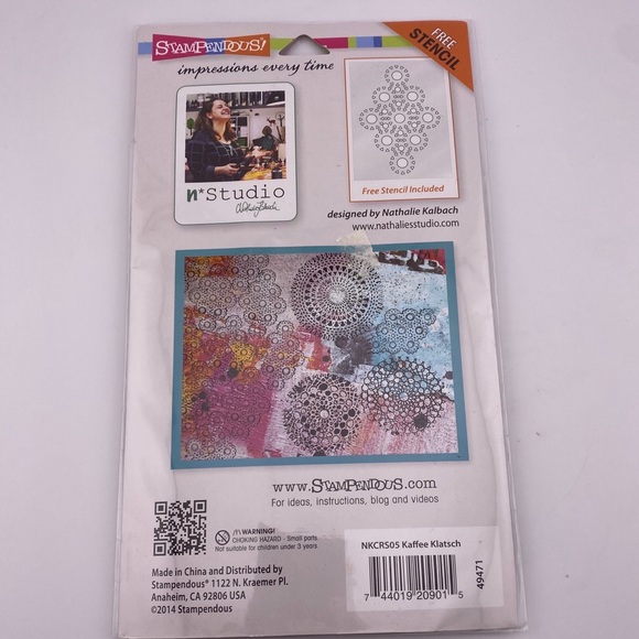 Kaffee Klatsch NK Studio Cling Rubber Stamp Set by Stampendous - Picture 2 of 3